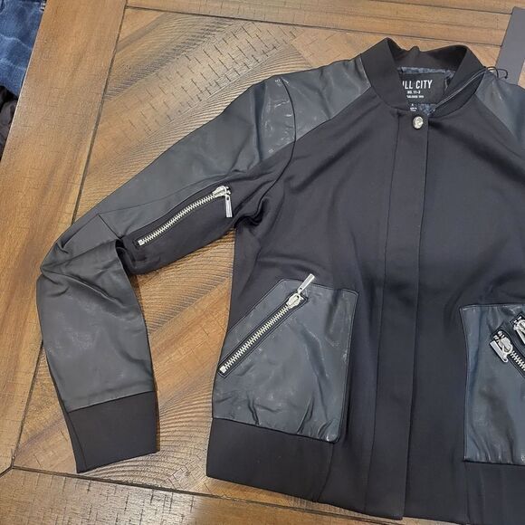 Kill City Bomber Jacket Small Black Fully Lined - Picture 6 of 10